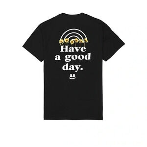 Marshmello DJ Official Merch Have A Good Day T-Shirt — Black‎
